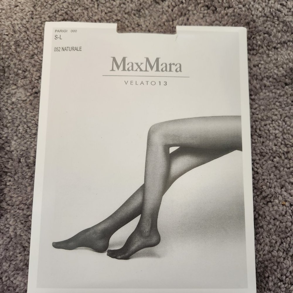 BRAND NEW MaxMara Tulle 30 Tights (SIZE M) Nude